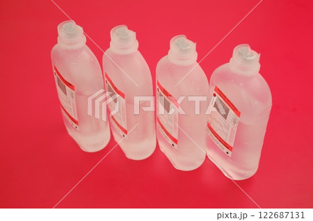 Four Bottles of Sodium Chloride IV Solution 122687131