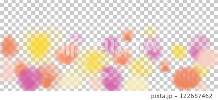 赤や黄色の花畑のような淡い水彩風背景イラスト 122687462