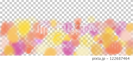 A pale watercolor-style background illustration of a red and yellow flower field 122687464