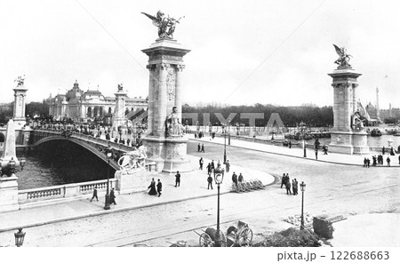 1900年　パリ万博　アレクサンドル3世橋 122688663