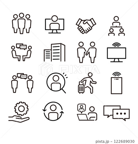 ビジネスアイコンセット 122689030