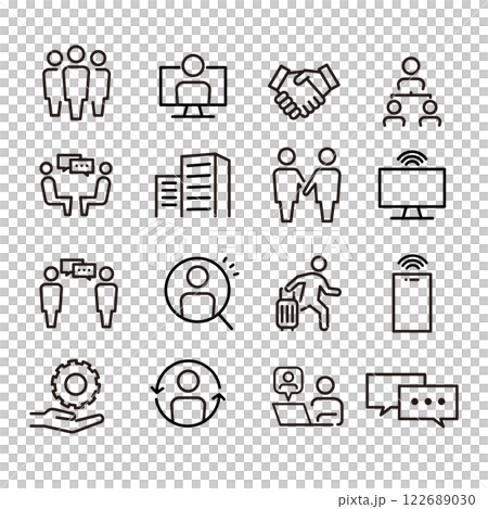 ビジネスアイコンセット 122689030