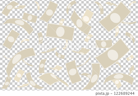 Banknotes flying in the air Banknotes flying in the air 122689244