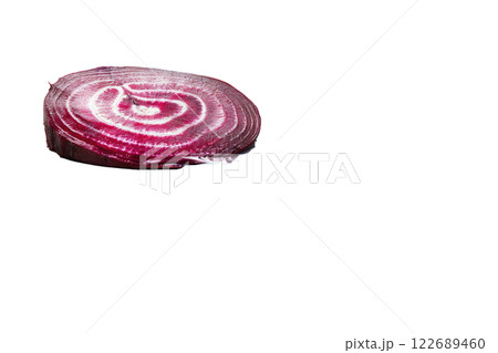 Ripe slice of Mixed fruit floating, isolated background Ripe slice of Mixed fruit floating, isolated background 122689460