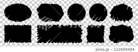 Filled Hand Drawn Frame - Simple and Easy to Use Filled Hand Drawn Frame - Simple and Easy to Use 122689484