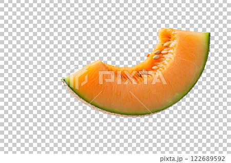 Ripe slice of Mixed fruit floating, isolated background Ripe slice of Mixed fruit floating, isolated background 122689592