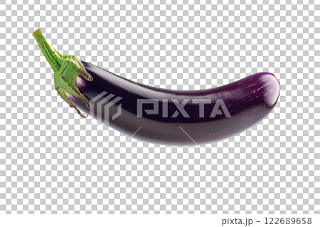 Ripe slice of Mixed vegetables floating isolated background 122689658