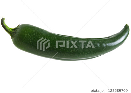 Ripe slice of Mixed vegetables floating isolated background 122689709