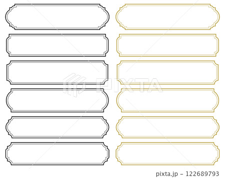 アンティークフレームのセット 122689793