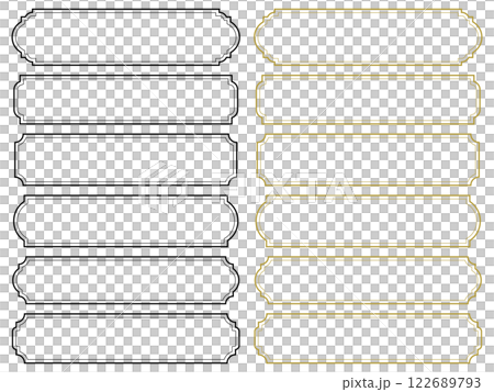 アンティークフレームのセット 122689793