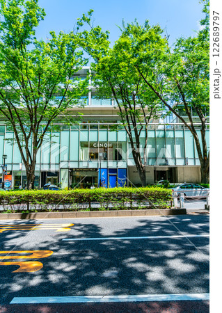 【東京都】夏の緑が綺麗な表参道ヒルズ周辺 122689797