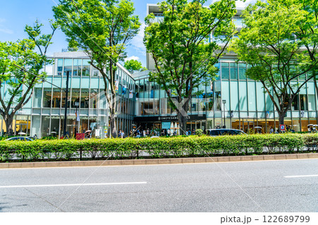 【東京都】夏の緑が綺麗な表参道ヒルズ周辺 122689799
