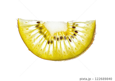 Ripe slice of Mixed fruit floating, isolated background Ripe slice of Mixed fruit floating, isolated background 122689840