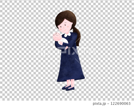 Mother holding a baby 122690063