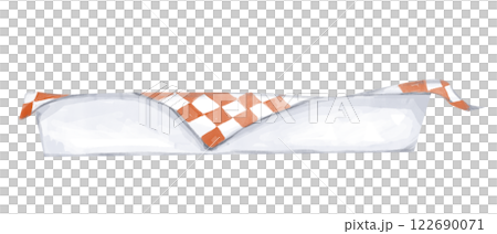 Watercolor Illustration Paper Food Packaging Box Rectangular Low Poly with Red and White Paper Napkin Clipart for Printing and Web Watercolor Illustration Paper Food Packaging Box Rectangular Low Poly with Red and White Paper Napkin Clipart for Printing and Web 122690071