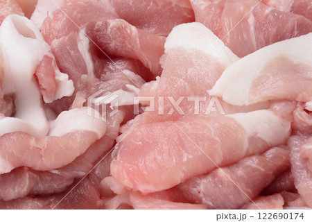 豚コマ肉 豚コマ肉 122690174