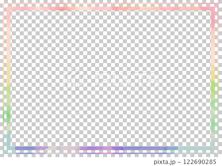 Watercolor square frame 122690285