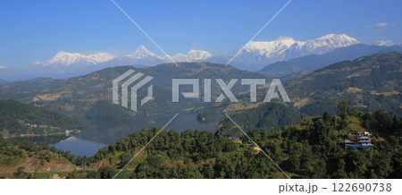 Bagnas Tal and snow capped Annapurna Range, Nepal. Bagnas Tal and snow capped Annapurna Range, Nepal. 122690738
