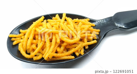 A picture of aloo bhujia isolated on a white background 122691051