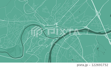 Green Leuven map, city in Belgium. Streetmap municipal area. 122691732