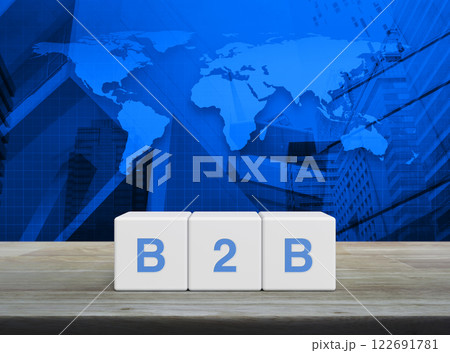 Business to business marketing and strategy concept, Elements of this image furnished by NASA Business to business marketing and strategy concept, Elements of this image furnished by NASA 122691781