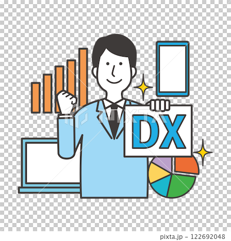 デジタルトランスフォーメーションと男性 122692048