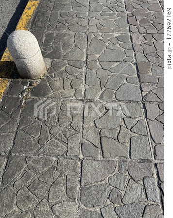 日本のアスファルトの歩道の写真Japanese asphalt sidewalk photo 日本のアスファルトの歩道の写真Japanese asphalt sidewalk photo 122692169