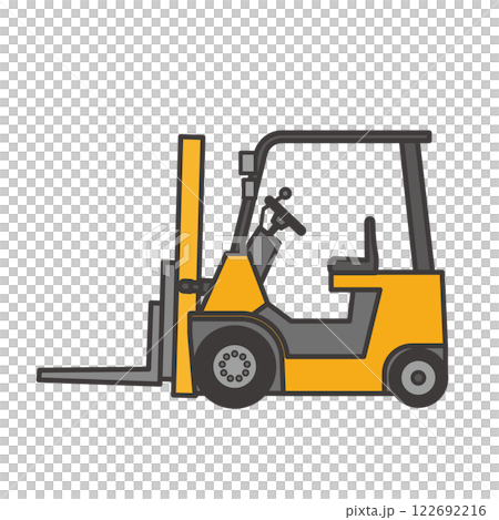 鏟車的例證 122692216