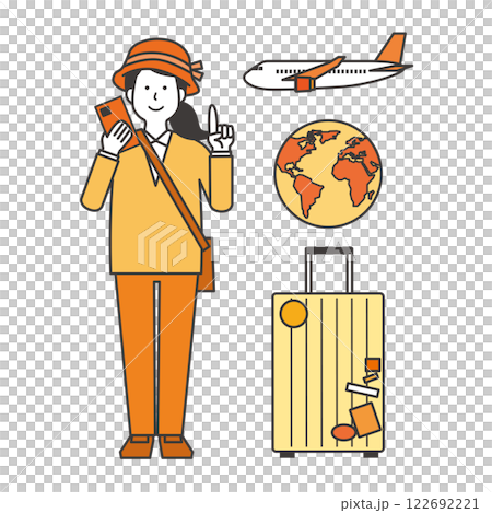 出國旅行的女人 122692221