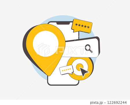 Hyperlocal SEO optimizing local search visibility with location-based marketing, search queries and geo-targeted content. Local business rankings through precise hyper local search optimization 122692244