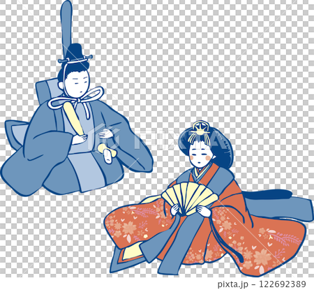 お内裏様とお雛様 お内裏様とお雛様 122692389