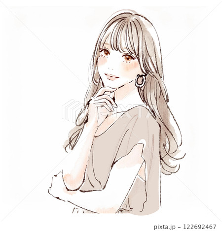 女性・女の子のイラスト素材 122692467
