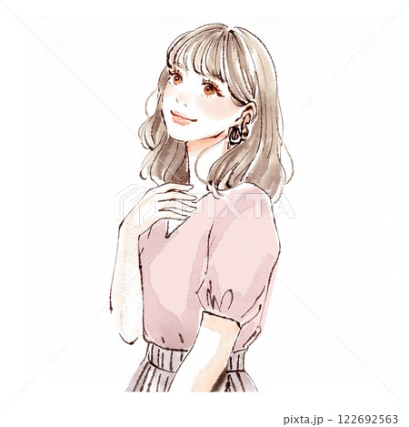 女性・女の子のイラスト素材 女性・女の子のイラスト素材 122692563