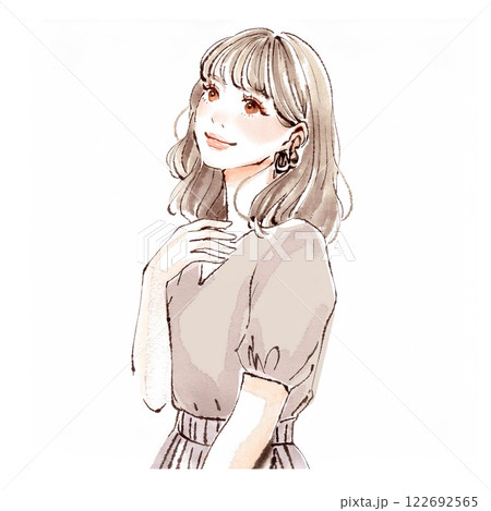 女性・女の子のイラスト素材 122692565