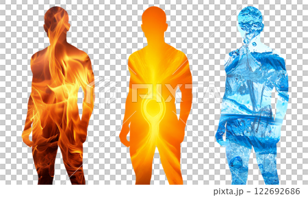 肌肉發達的男人的輪廓透明背景 肌肉發達的男人的輪廓透明背景 122692686