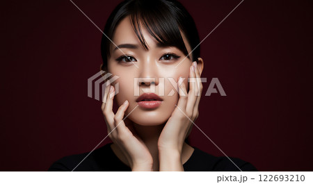 ビューティーイメージ　女性　スキンケア 122693210