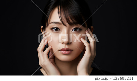 ビューティーイメージ　女性　スキンケア 122693211