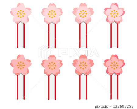 桜の花の胸章リボン 122693255