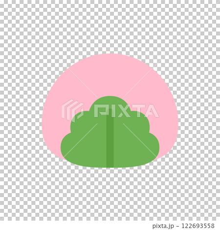 こどもの日　かしわ餅　ピンク 122693558