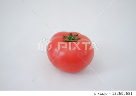 tomato on a white background, close-up 122693681