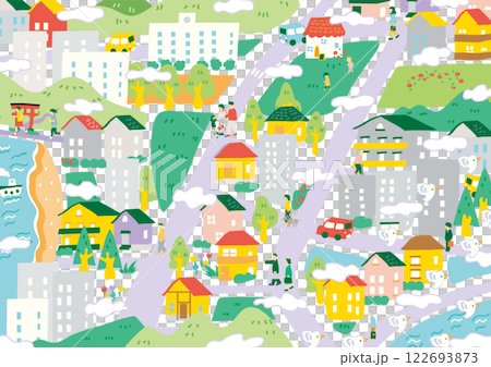 雲がもくもくの日々を彩る街 雲がもくもくの日々を彩る街 122693873