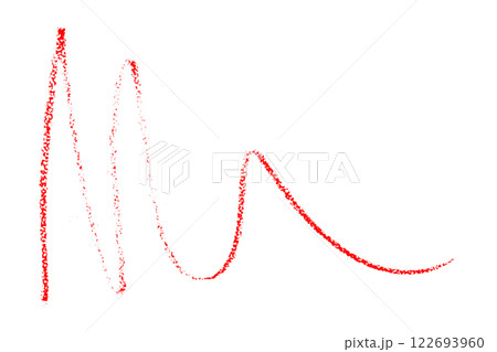 red pencil strokes isolated on transparent background 122693960