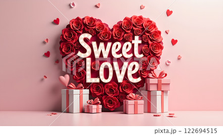 Valentine love background wallpaper 122694515