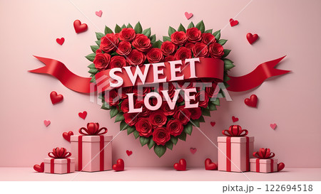 Valentine love background wallpaper 122694518
