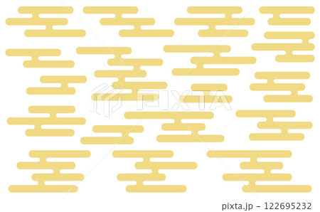 色んな形の工霞模様のイラストセット 色んな形の工霞模様のイラストセット 122695232