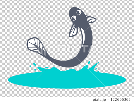 天然で美味しい高級食材なウナギのイラスト 122696363