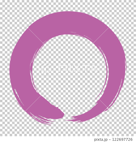 Brush, purple, one-stroke drawing, circle, vector, handwritten Brush, purple, one-stroke drawing, circle, vector, handwritten 122697726