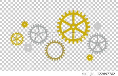 Gears Scattered Illustration Metal Vector Gears Scattered Illustration Metal Vector 122697782