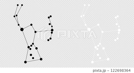 Orion constellation map set. Vector illustration. Orion constellation map set. Vector illustration. 122698364