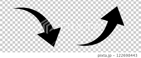 Arrows down and up set black 122698443